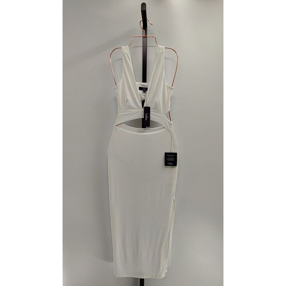 Lulu's White Cutout Midi Dress